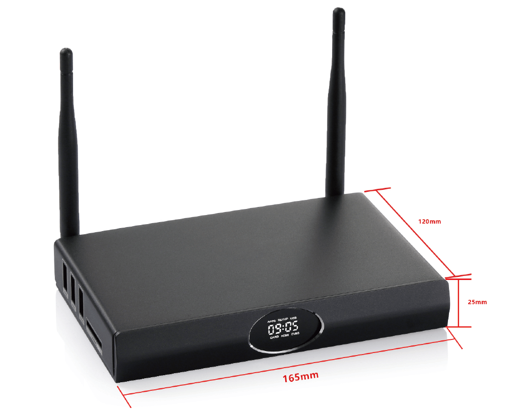 4K 3D Android TV Box with H.265 Decoding and Screen Casting