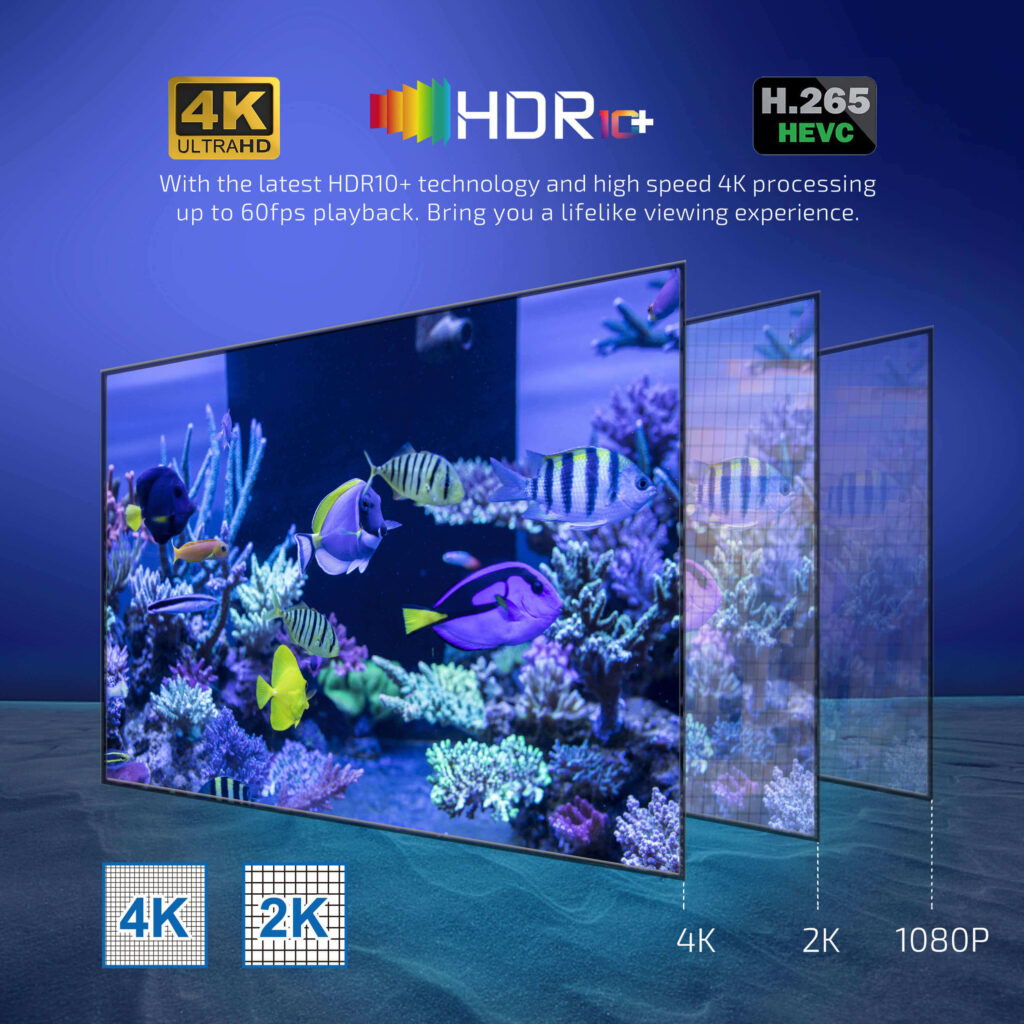 4K HDR10+ Technology for a Lifelike Viewing Experience