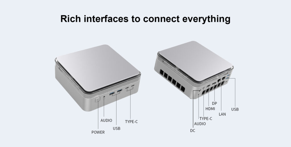 Extensive Ports for Easily Connecting All Your Peripherals and Devices