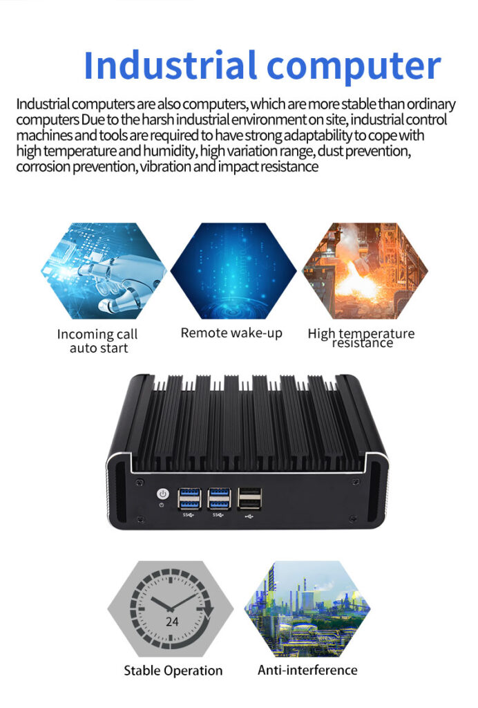 Industrial-Grade Mini PC - Auto-Power-On, Remote Wake-Up