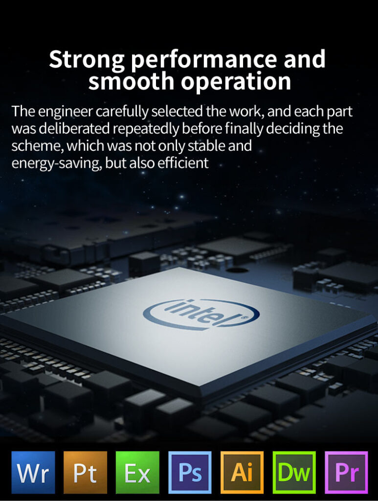 Intel Chip Driven - Stable Performance, Suitable for Office and Design