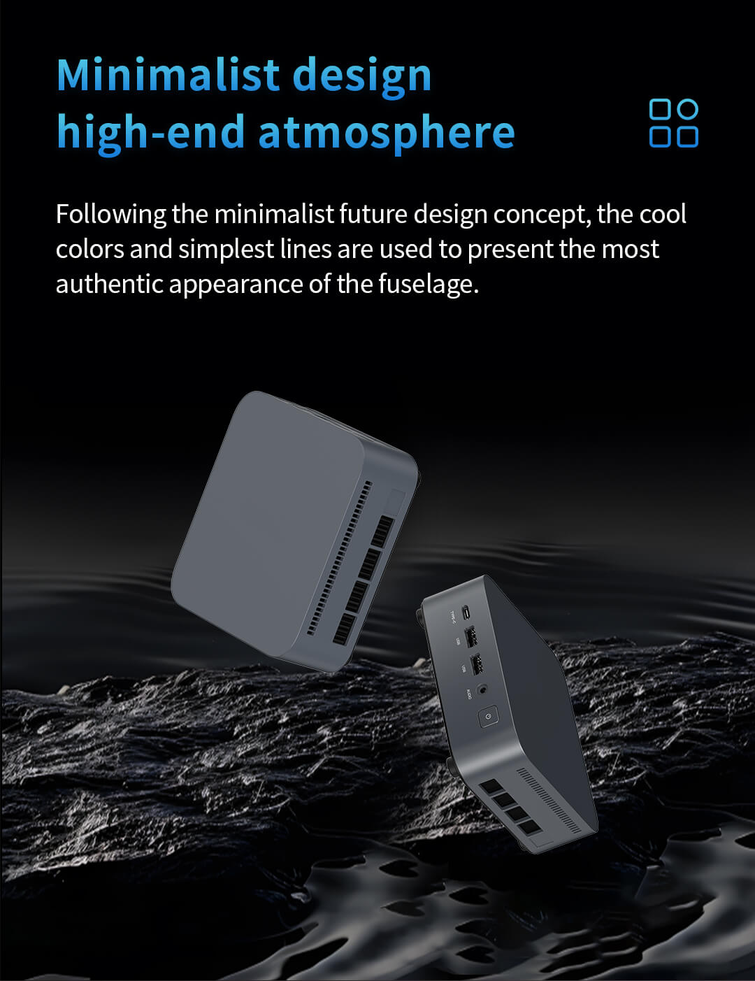 Minimalist Design Mini PC - Futuristic Aesthetics, Premium Charm