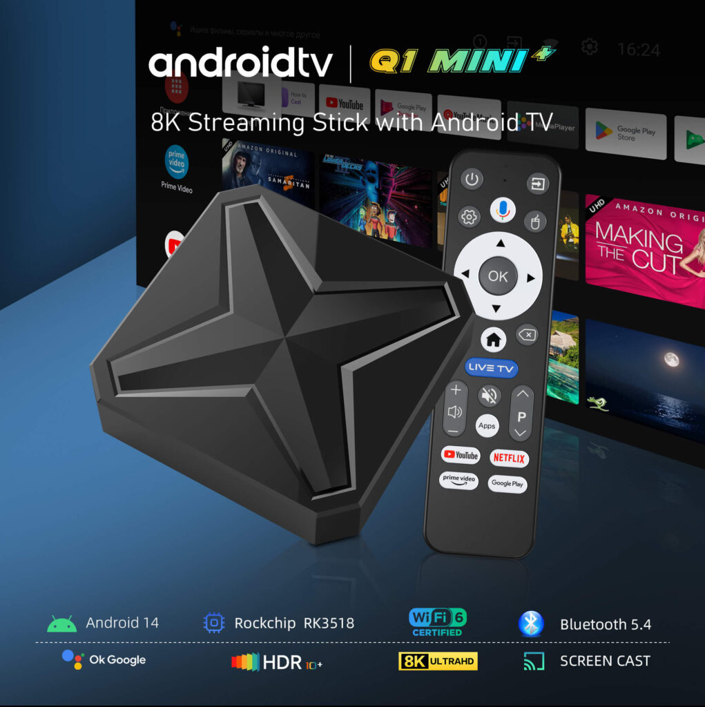 8K Streming Stick with Android TV